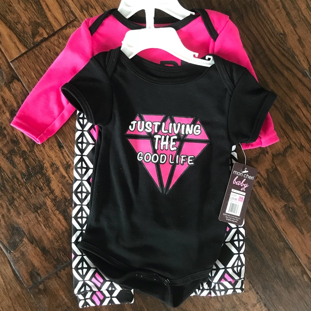 3-6m Baby Born to Wear Diamonds 💎Outfit